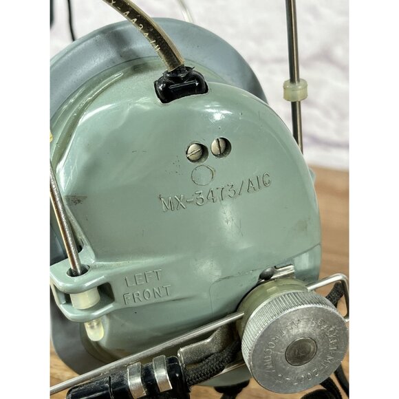 Vietnam War Type US Air Force Navy Pilot Crew Headset & Mic MX-2508/AIC 1980 - Picture 11 of 14